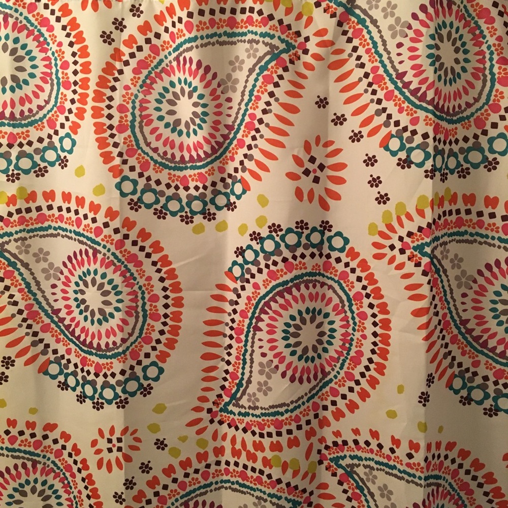 Paisley Print Shower Curtain